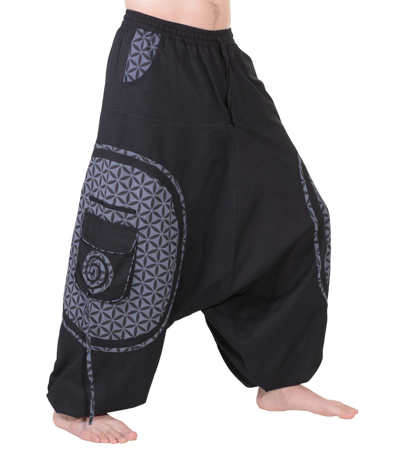 Trendy Harem pants with funky Pattern - Goa Hippie Trousers